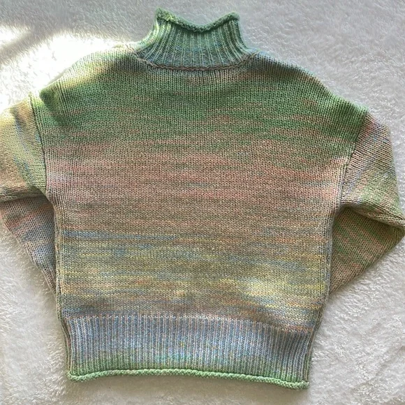 ANTHROPOLOGIE 525 AMERICA Willa Space-Dyed Turtleneck Sweater Size XS - Picture 8 of 12